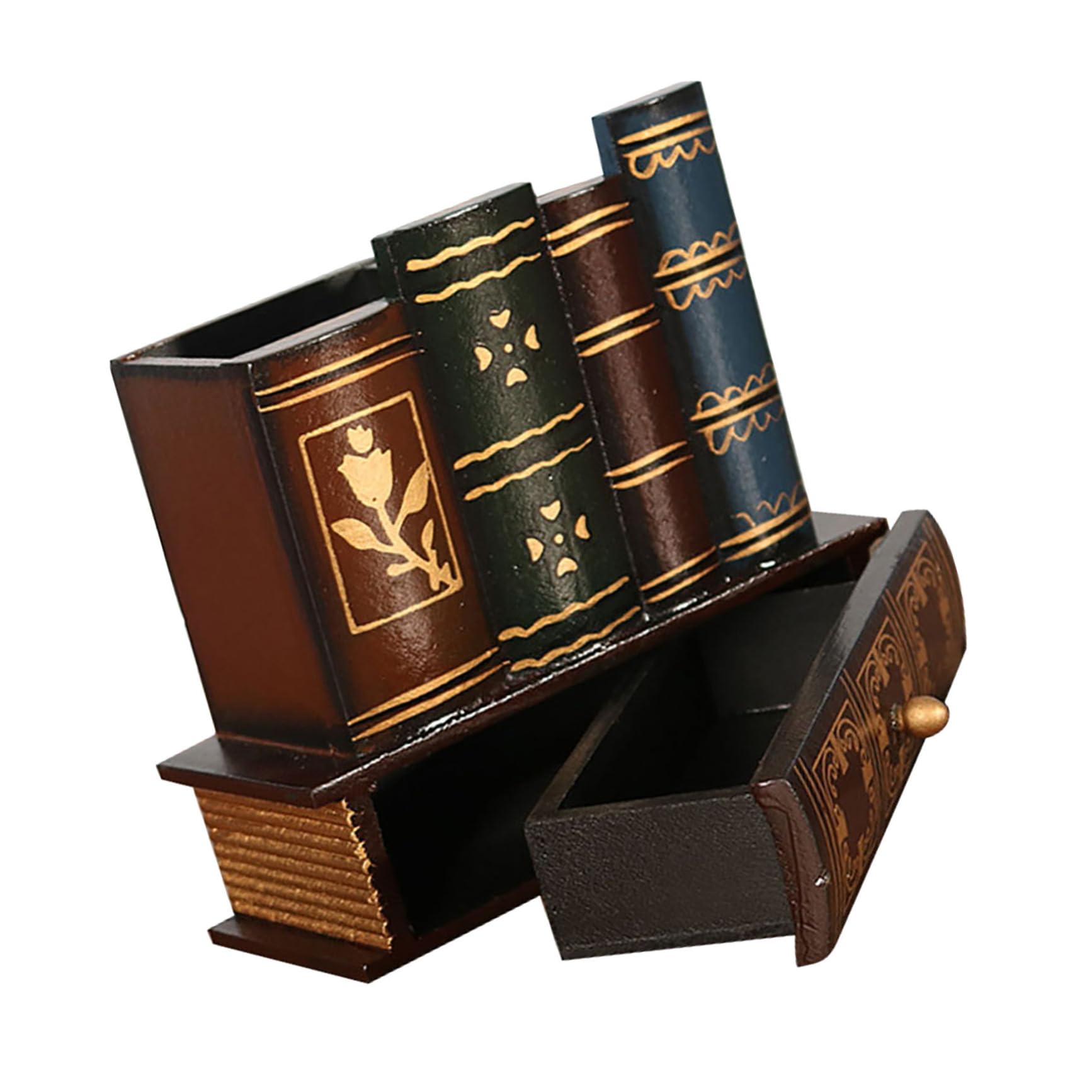 Rangement bureau bois vintage POPETPOP pour éliminer le désordre des crayons et petits accessoires