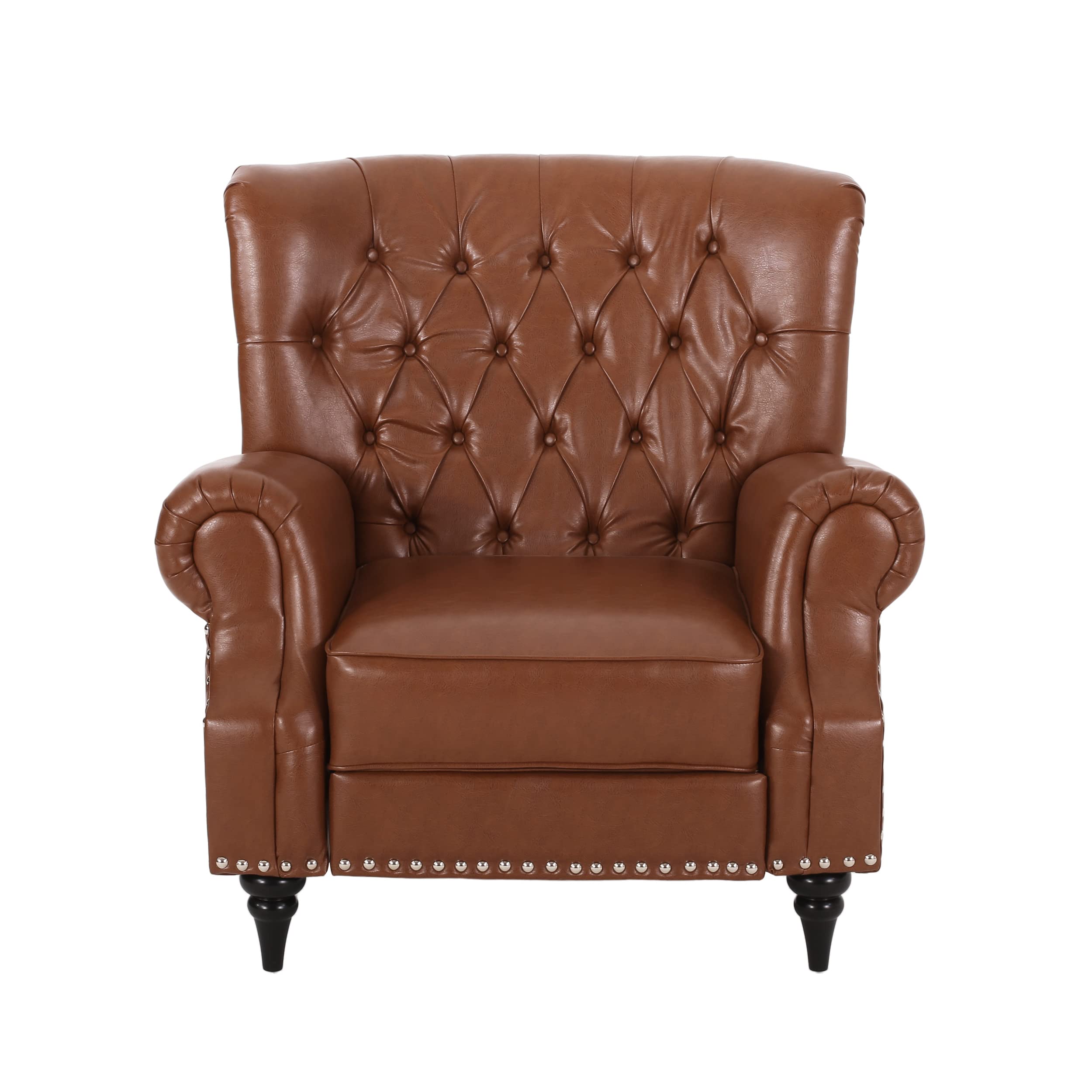 Sunapee Recliner, Cognac Brown + Espresso