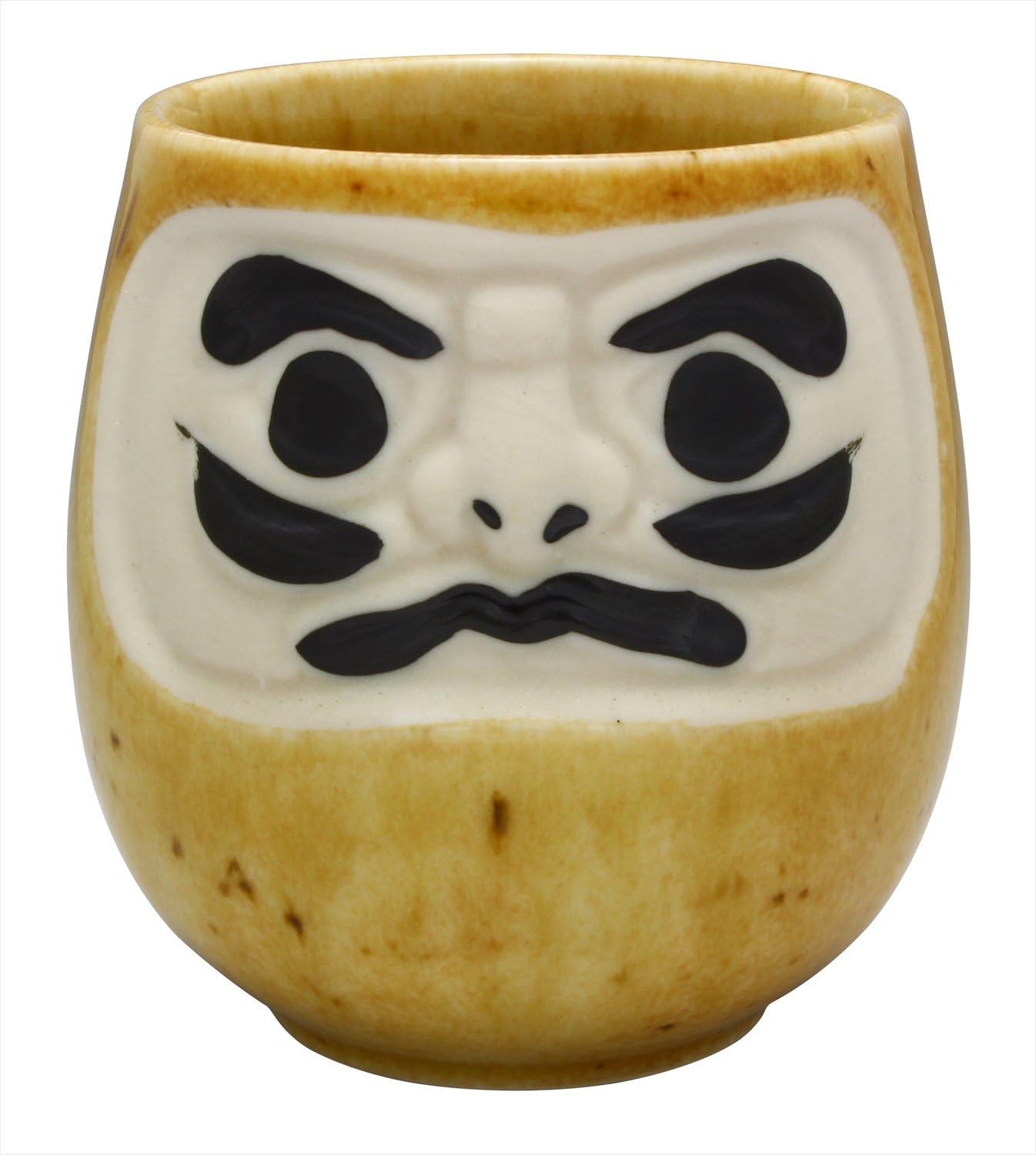 Kaju Life K12002 Teacup, Red, 8.5 fl oz (240 ml), Mino Ware Feng Shui Daruma Teacup, Work Luck