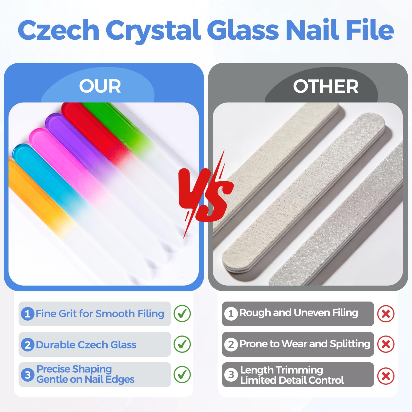 30 sztuk profesjonalnych pilników do paznokci ze szkła kryształowego buforowego zestaw narzędzi do manicure gradient kolor tęczy do polerowania paznokci - najlepsze płyty Emory do pielęgnacji paznokci i paznokci u stóp (sześć kolorów)