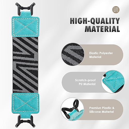 Miniatura 9 de MoKo Correa de mano de seguridad para tablet de 9 a 11 pulgadas, iPadiPad ProiPad AirKindle Fire HDSamsung, correa de mano versátil de alta