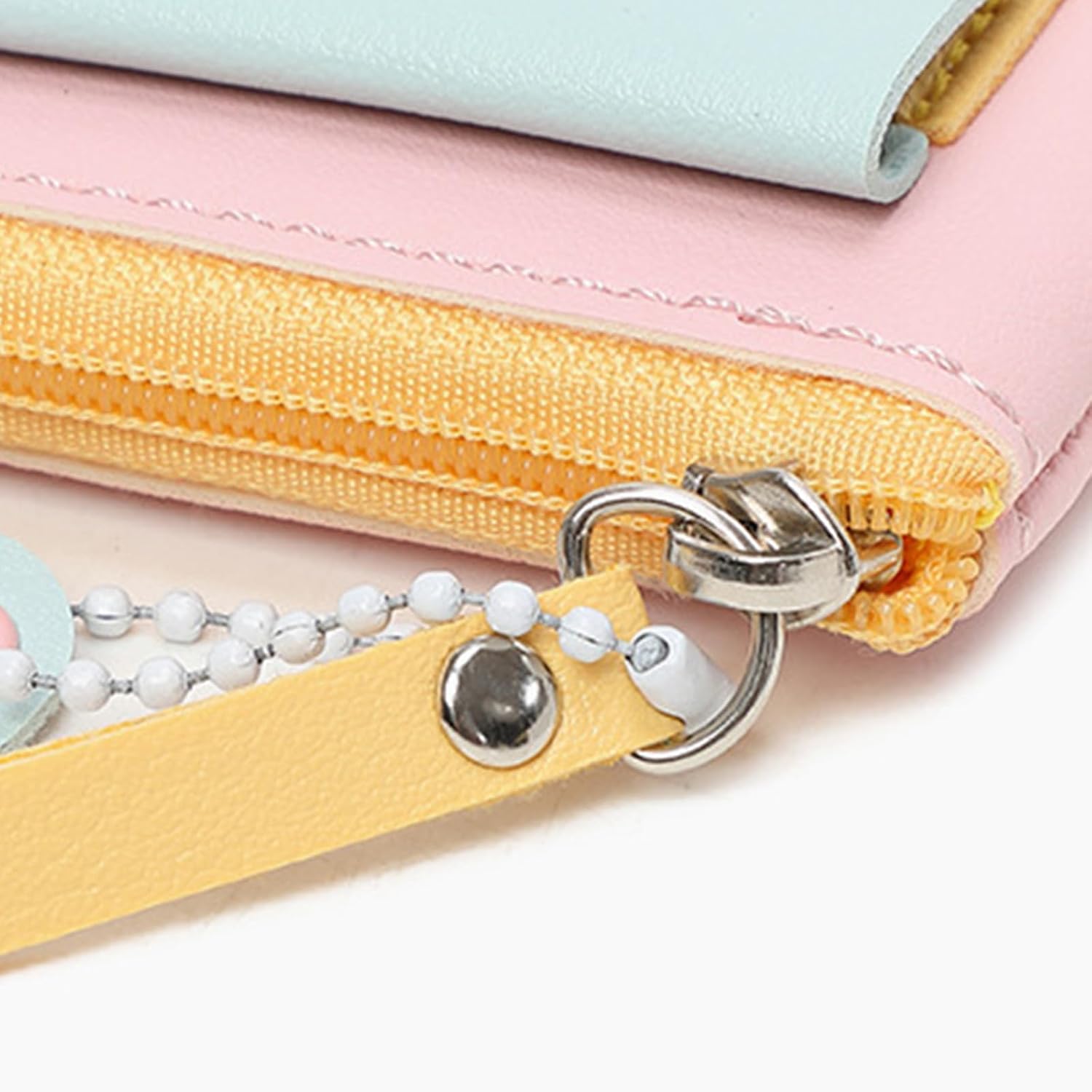 Multipurpose PU Leather Coin Purse Holder Bag for Women Girl Elegant Contrast Color Card Small Wallet Pouches Bag