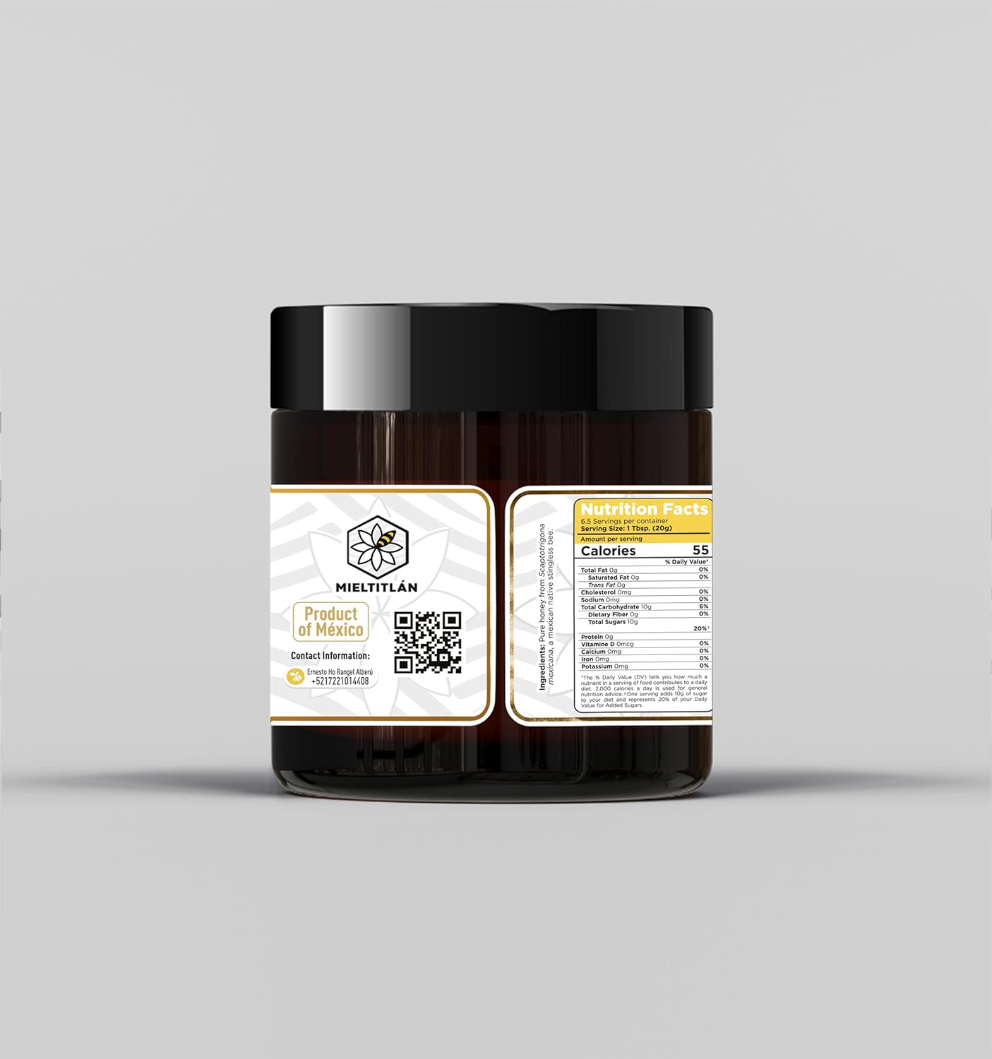 Pure Raw Melipona Honey – 130g Stingless Bee Honey | Produced by Nahua & Totonac Communities | Unfiltered, Natural, Limited Harvest