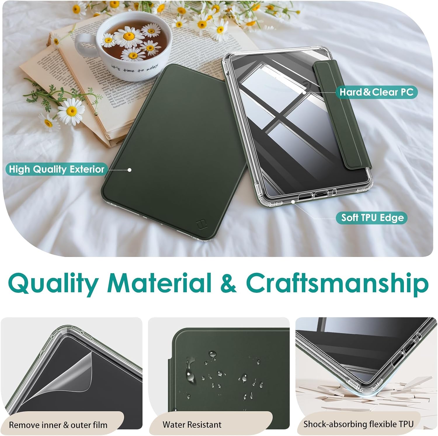 Fintie Zdejmowane etui magnetyczne do Kindle Paperwhite 12. generacji i Kindle Colorsoft Paperwhite Signature Edition 2025 2024 TPU odporne na uderzenia etui ochronne z automatycznym wygaszeniem