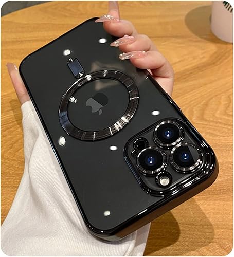 Miniatura 3 de Misscase Compatible with iPhone 14 Pro Case MagSafe with Camera Lens Protector,Full Protection Clear Magnetic Case Compatible with MagSafe