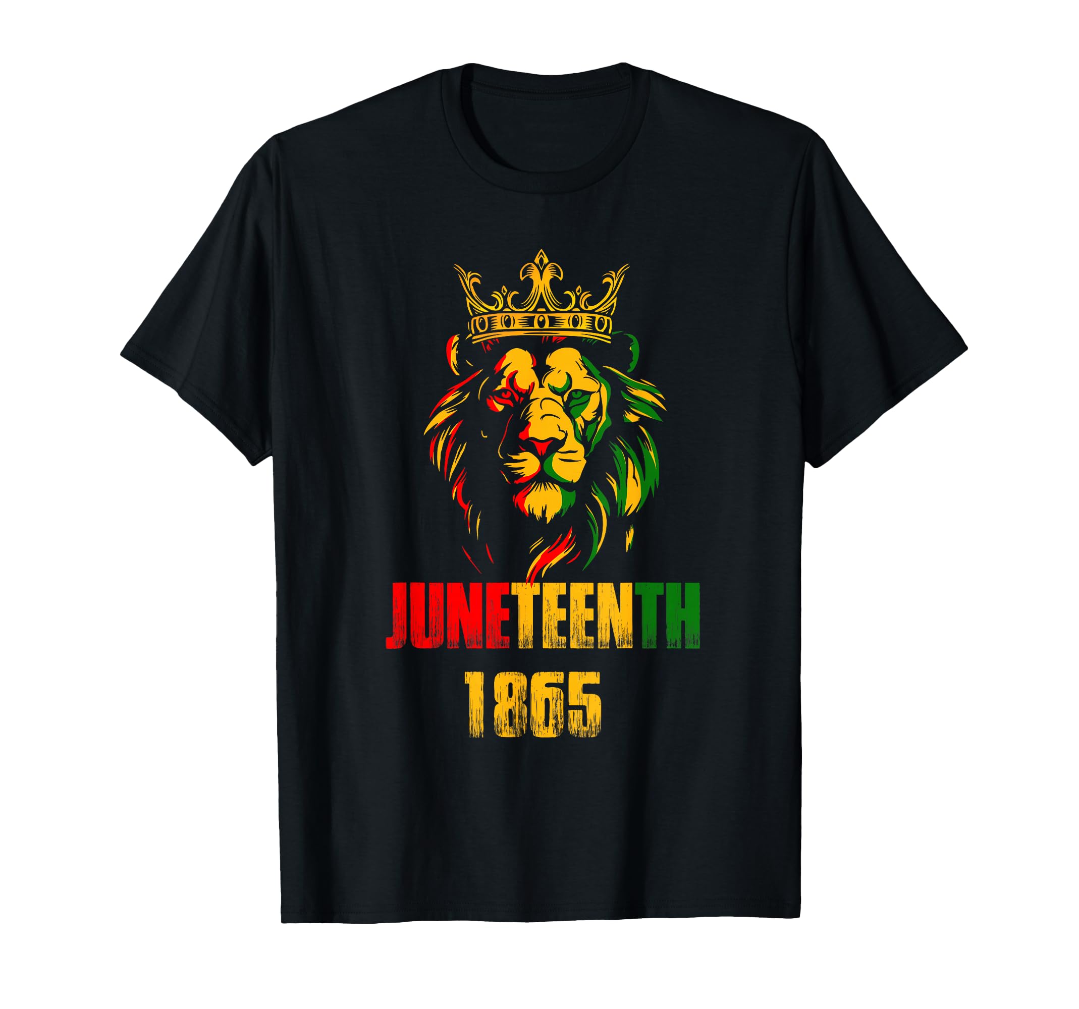 Lion Juneteenth Cool 1865 Freedom African June 19th T-Shirt
