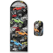 QOOMO Axolotl Cute Camping Sleeping Bags,3 Season Warm & Cool Weather,Lightweight,Waterproof Sleeping Bags for Adults & Kids,Traveling,and Outdoors