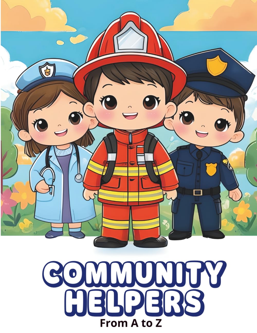 Community Helpers From A to Z Coloring Book for Kids Ages 3–8: Learn About the Amazing People Who Help Our Communities Every Day! (CD Creations A–Z Coloring Series)