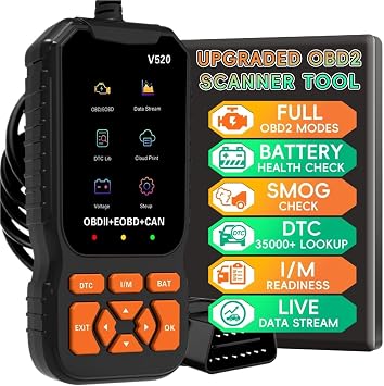 OBD2 Scanner Car Code Reader Support Voltage Test and Play Fixd CAN Diagnostic Scan Tool Read and Clear Engine Error