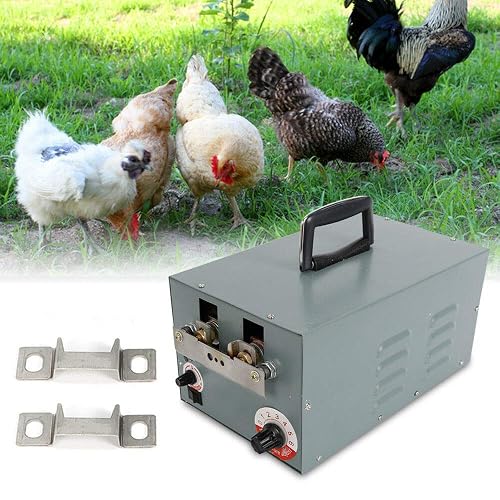 BJTDLLX Automatic Chicken Debeaking Machine, 110V 220-250W Auto Electric Debeaking Machine, Chicken Plucker Machine Chicken Debeaker Cutting Beak Cutting Tool, 6 Files Adjustabel Blade Speed