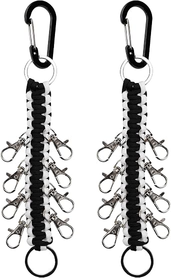 2 Pack Cheer Bows Holder, Paracord Cheer Bows Holder Paracord Keychain