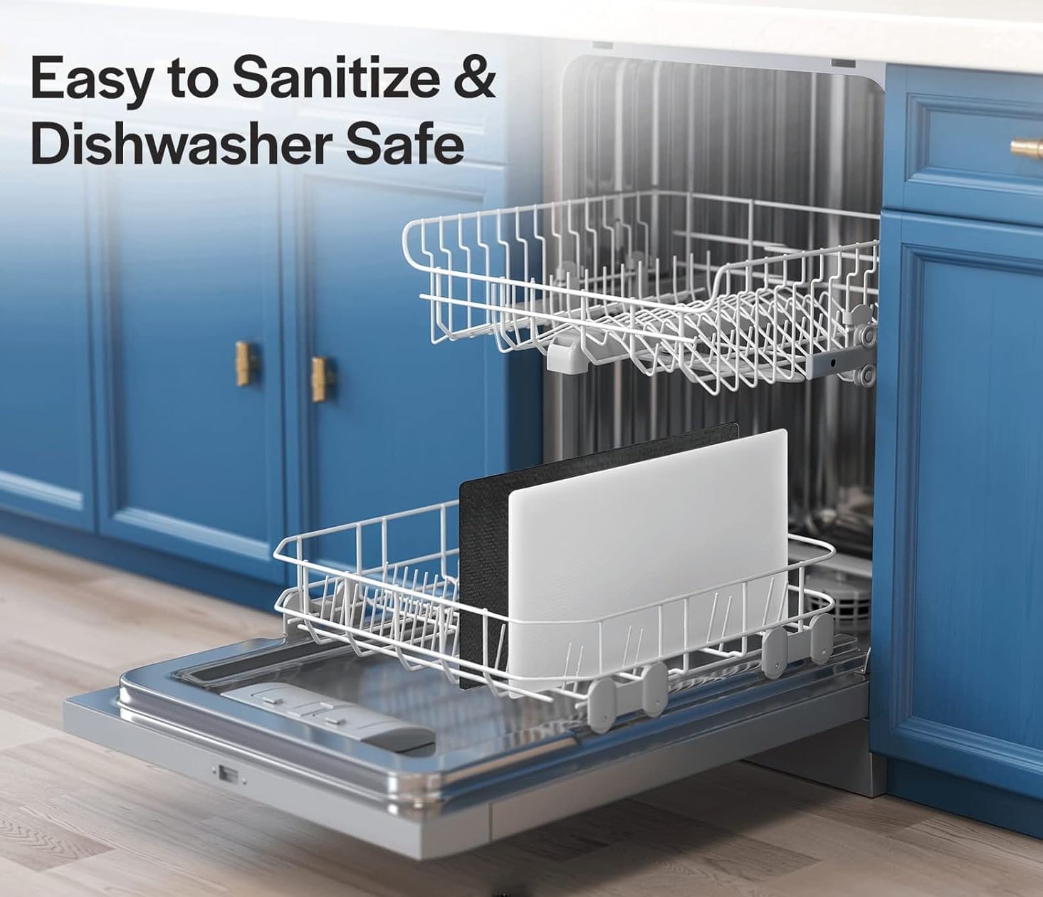 White Color Coded Polypropylene Cutting Board 12" x 18" x 1/2" | Non-Slip Surface | Dishwasher Safe | Great For Vegetable, Fruit, Meat, Chicken, Fish, Cheese, Bread, And More. WHITE [1PK]