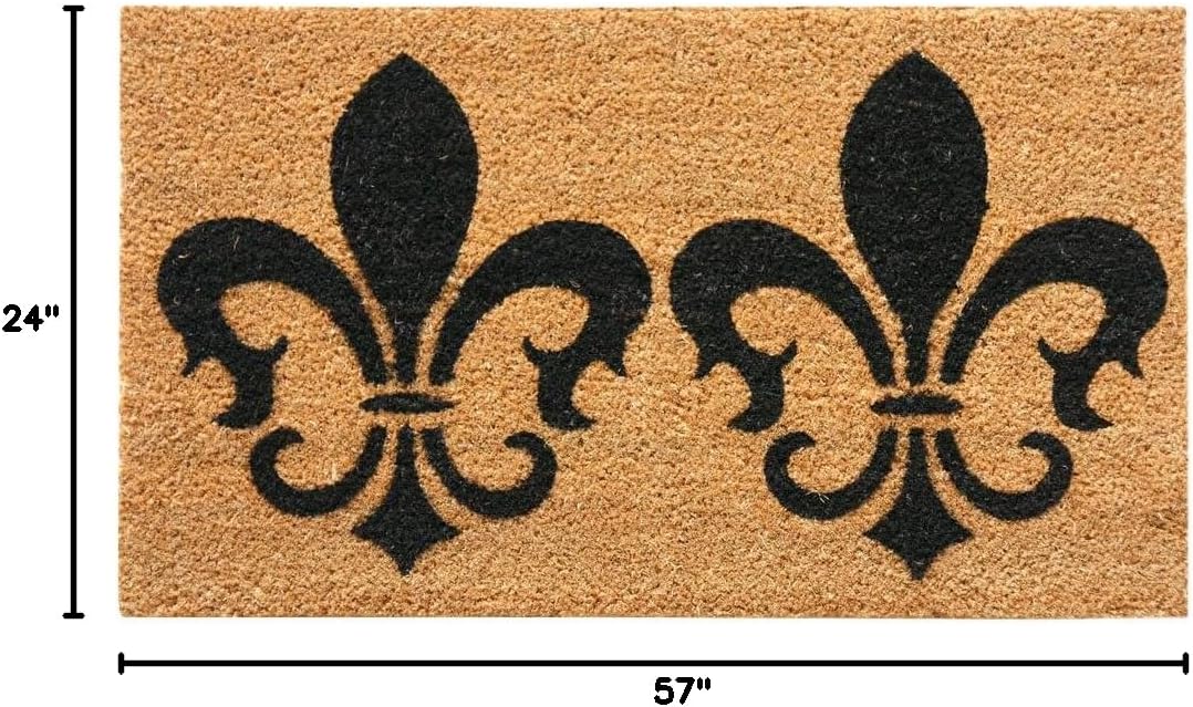 Rubber-Cal "The Clovis Legend French Provincial Doormat, 24 x 57