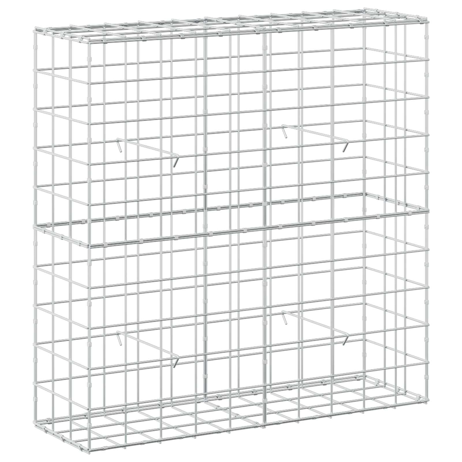 vidaXL Gabion with 3.5 mm Wire and 10x10 cm Mesh 100x30x100 cm