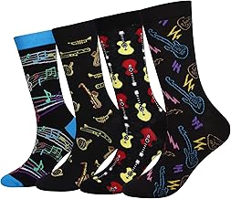 Cansok Men's Novelty Dress Calf Socks