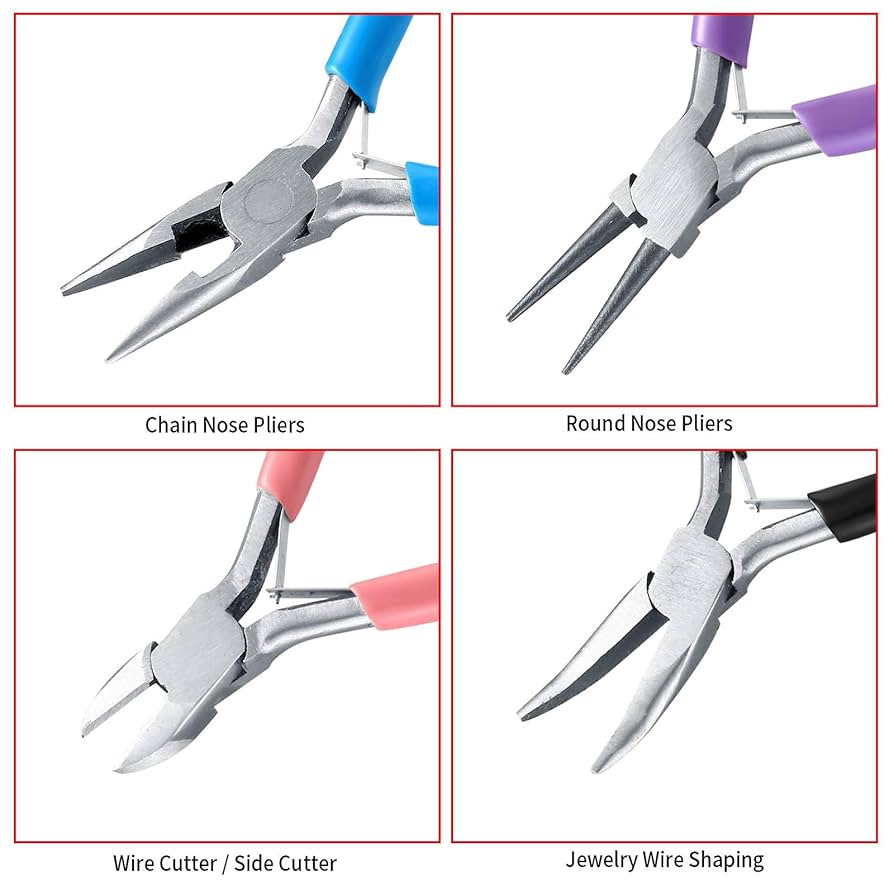 Pinze Ad Ago Per Gioielli - Ergonomiche, Per Lavorazione Fili Metallici E Riparazioni - Foto 4