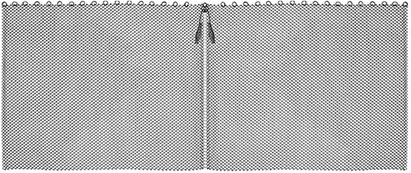 Fireplace Screen Fireplace Mesh Screen Curtain 2 Pcs,Fireplace Replacement urtain Screens Screen Mesh Effectively Block Panel Fireplace Screens (Color : 2pcs 24x18in) (2pcs 24x18in)