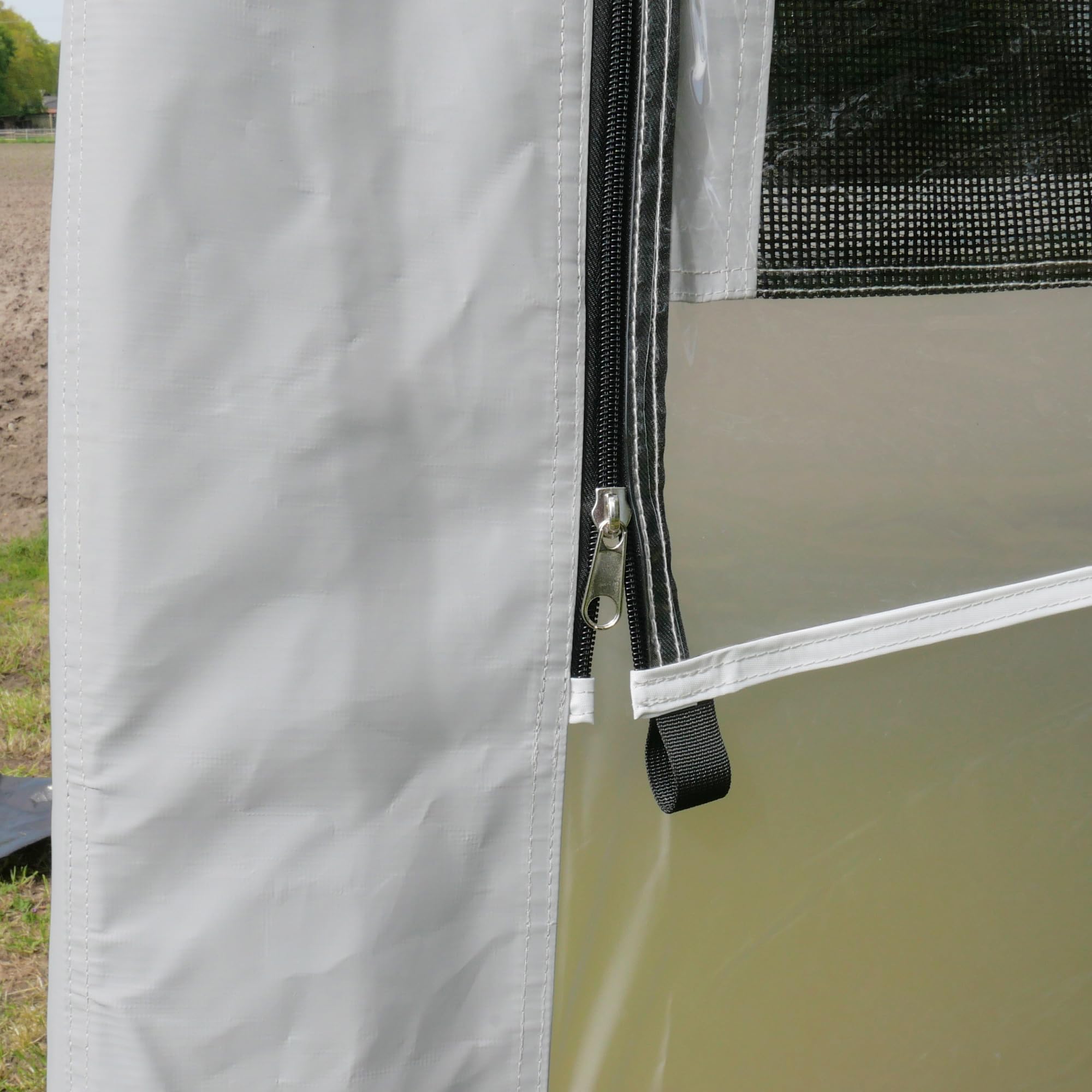 Your GEAR tenda Trient Multi Storage – Attrezzatura da cucina, tenda impermeabile, 240 x 180 x 200 cm, 2 finestre, UV 50+, adatta per l'inverno, tetto e pareti in PVC