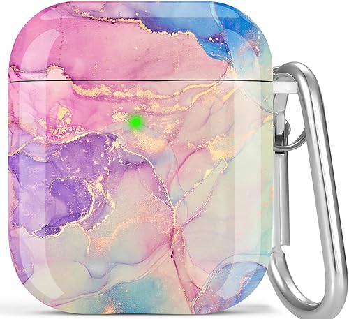 Funda para Airpods de 21 generación de mármol para mujer, diseño de mármol de 21 generación, a prueba de golpes, funda protectora para niñas con