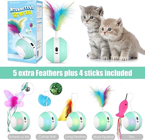 Miniatura 4 de Rueda de juguetes con sonido – Pelota de juguete para cachorros de interior – USB cargable