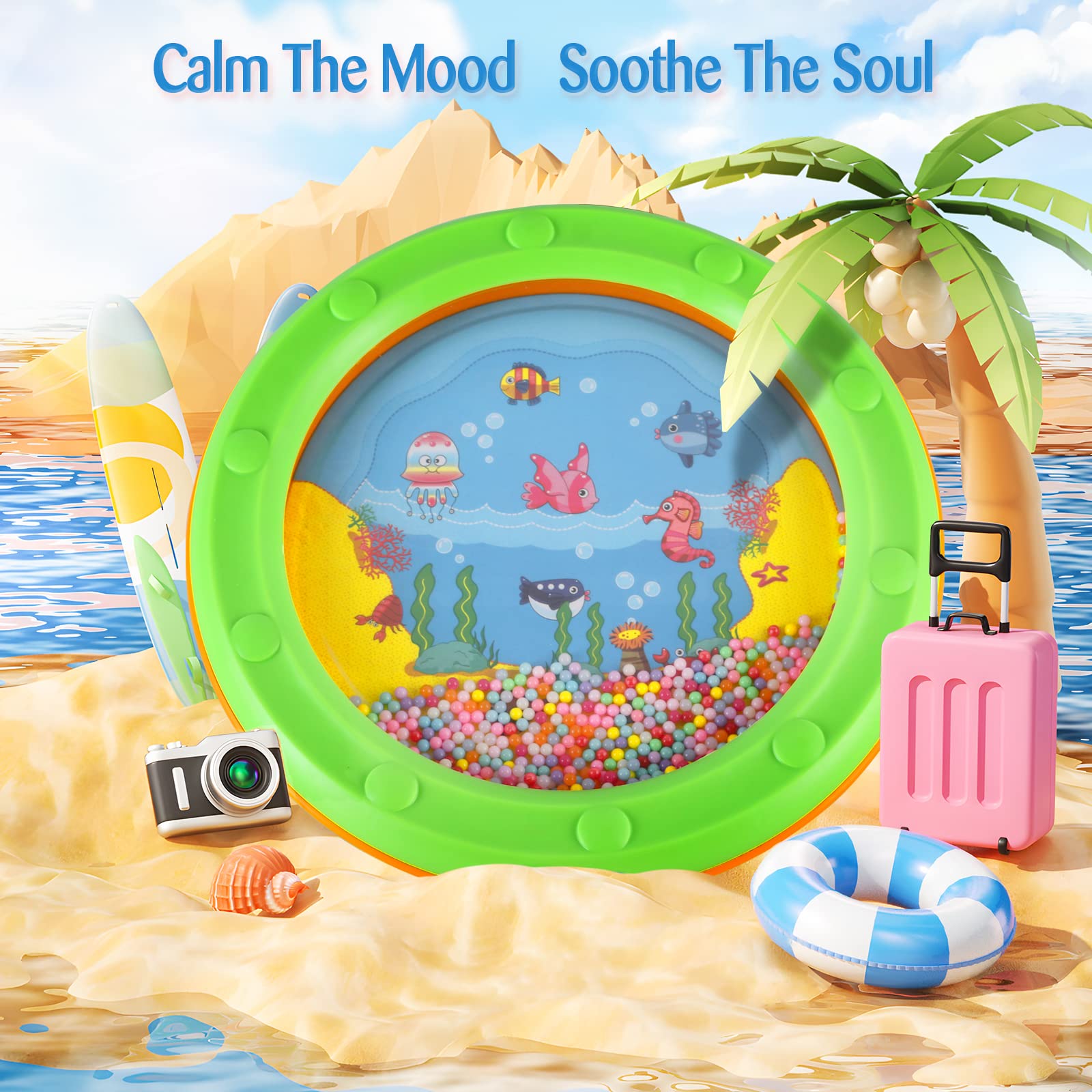 Ocean Music Instruments Planet Waves Baby Instruments An-do-er Ocean Wave Bead Drum Gentle Sea ...