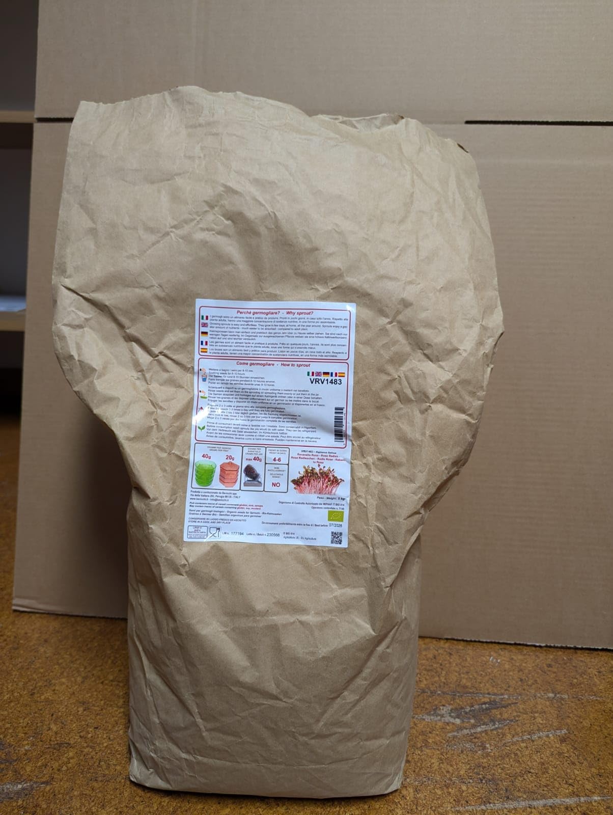Radis Rose - Graines à germer bio - 5kg
