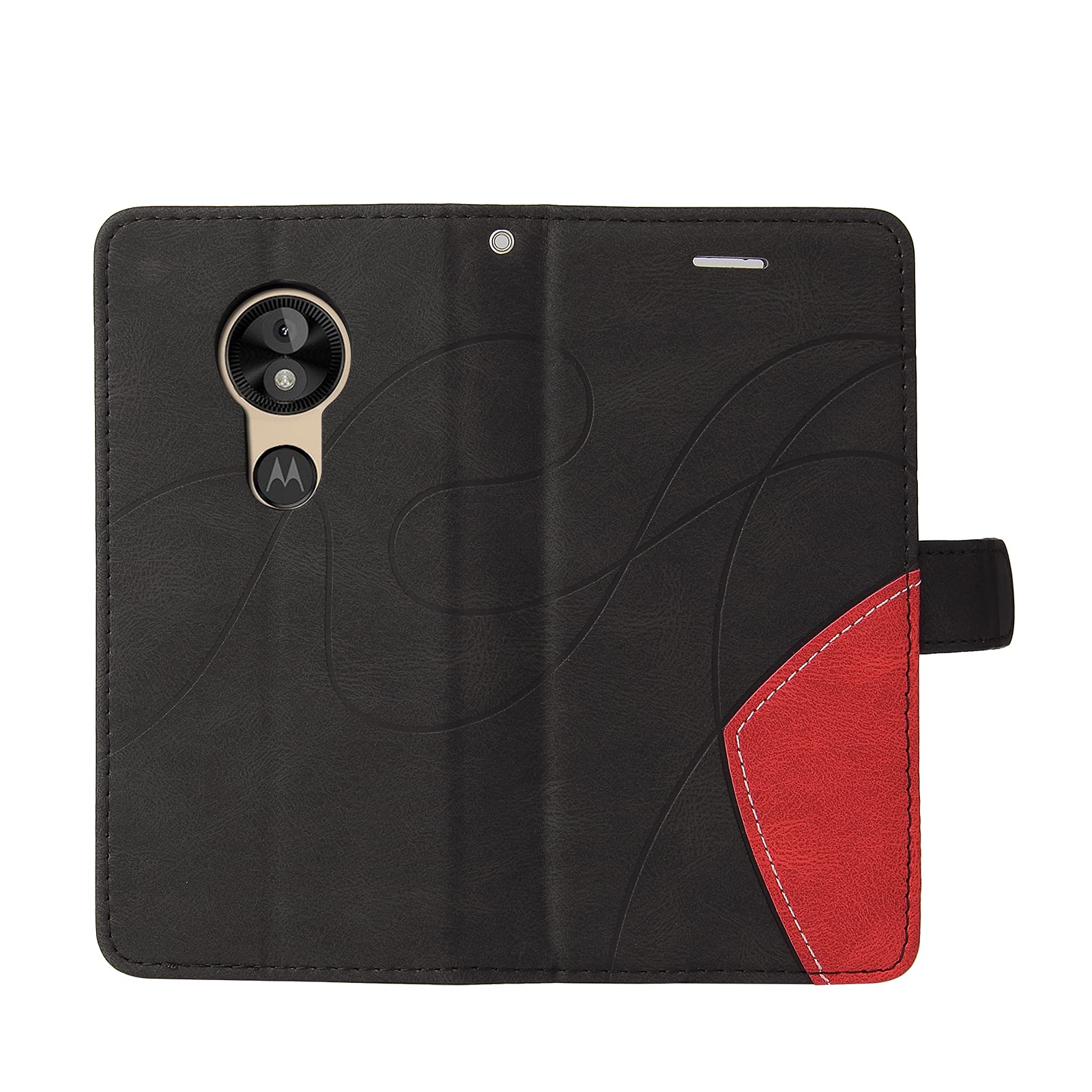 Sunrive Cover compatibile con Motorola Moto G Play (2024), Custodia con supporto di stand e in Pelle artificiale per carte di credito Portafoglio Flip