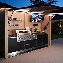 Tailor-Made Prefab BBQ Island - Choose Your Dimensions & Appliance Layout - Heavy Duty Modular Outdoor Kitchen for Garden