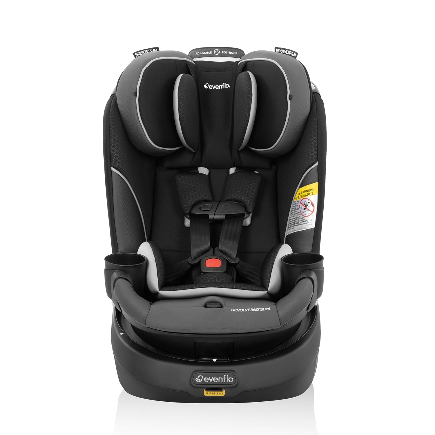 Evenflo Revolve360 Slim 2-in-1 Rotational Car Seat (Canton Black)