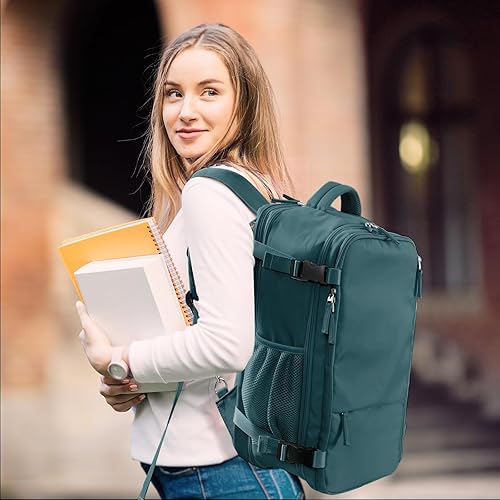 Miniatura 9 de Hanples Mochila de viaje, mochila para laptop, mochila de mano para escuela y senderismo, Azul eléctrico, Mochilas de viaje