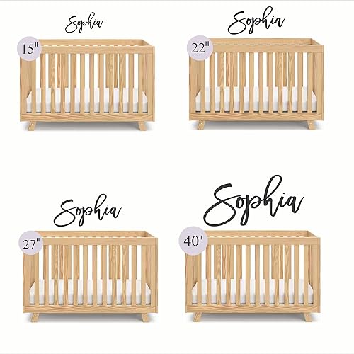 Miniatura 6 de Letrero de madera personalizado con nombre de bebé, decoración de pared de guardería, letras de habitación de bebé, placa de nombre personalizada,