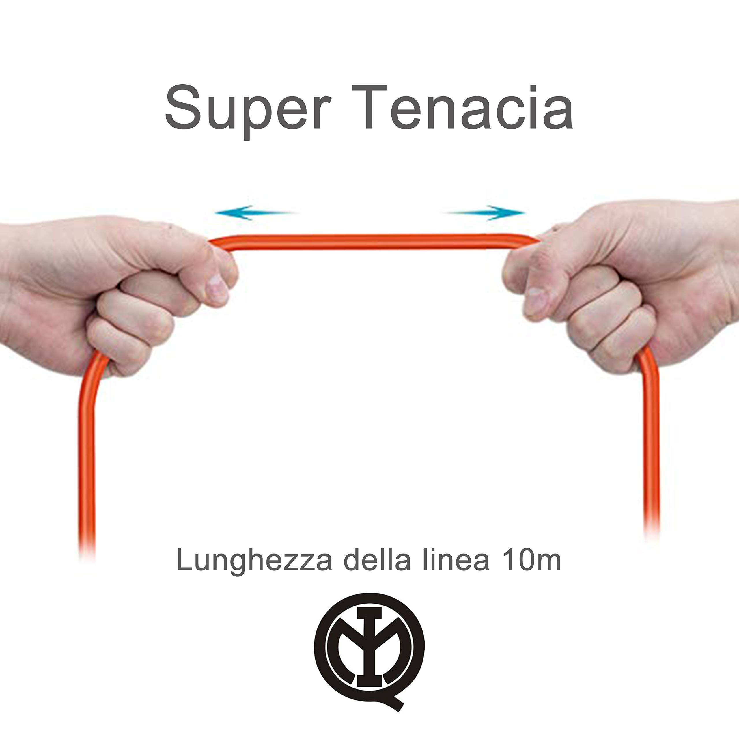 Extrastar Prolunga Da Giardino Con Pratico Supporto Spina Grande 16 A Presa Pluristandard Sezione Cavo 3 x 1,5 mm² femmina Arancio 10 Meter.