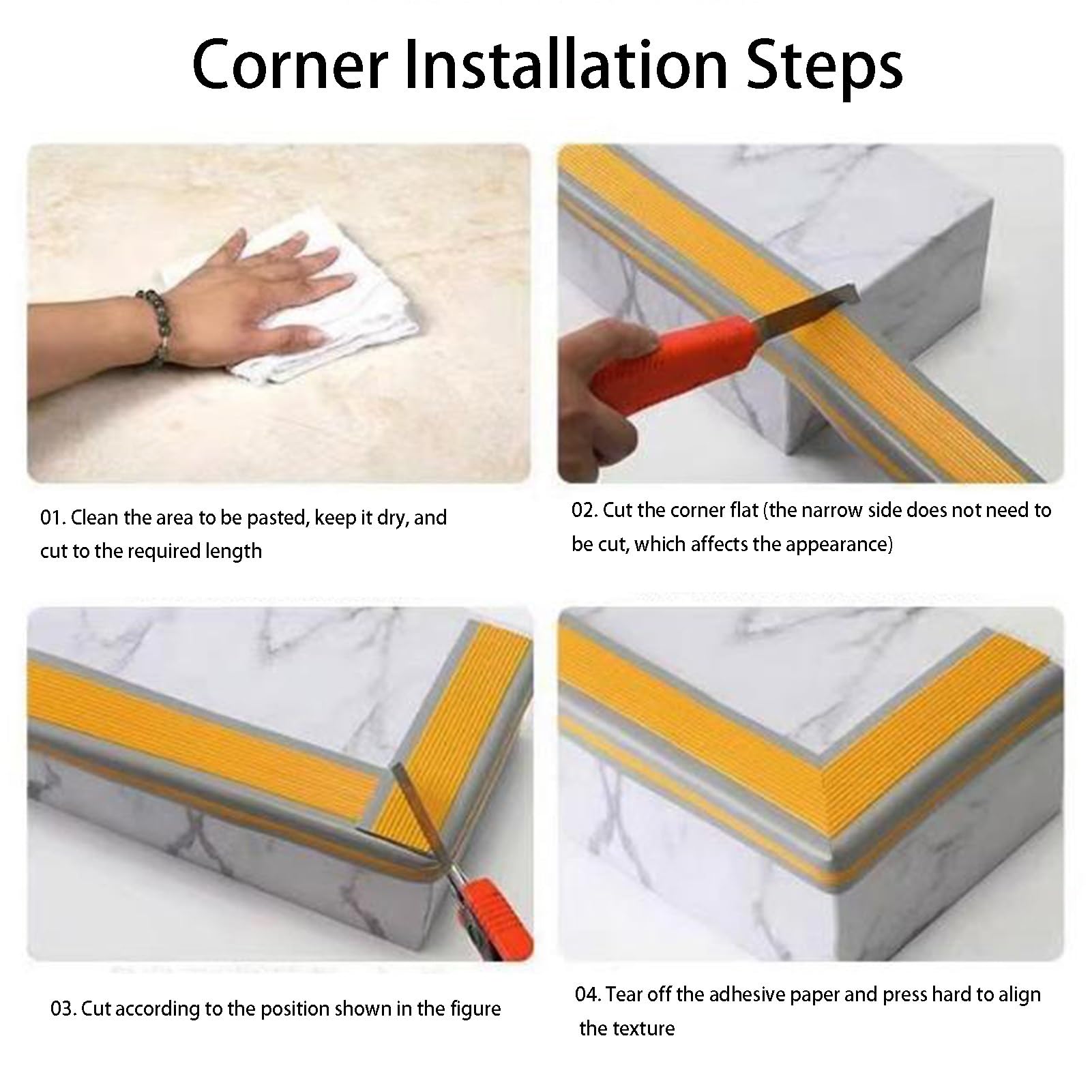 Protector de goma autoadhesivo antideslizante para escaleras interiores y exteriores, tiras antideslizantes para peldaños y esquinas, color gris, 1 m