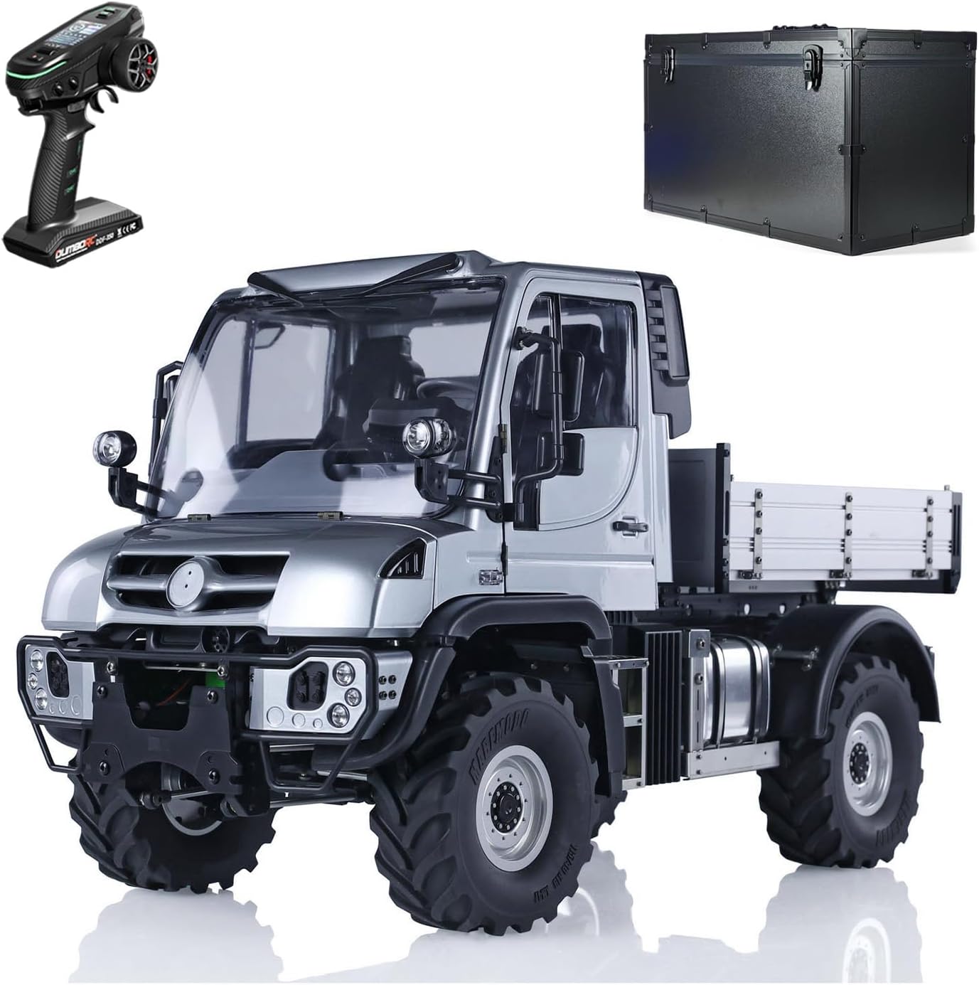 TOUCAN RC HOBBY UNI U423 4X4 1/10 RC Rock Crawler Cars 2Speed Gearbox Remote Control Off-Road Vehicles with Winch Light Sound 540 Brushed Motor for Adult