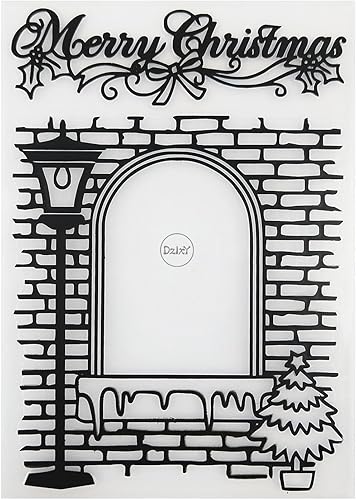 DzIxY Carpetas de plástico de pared de Navidad para hacer tarjetas, suministros de papel de bricolaje 3D, plantillas de álbumes de recortes, álbum