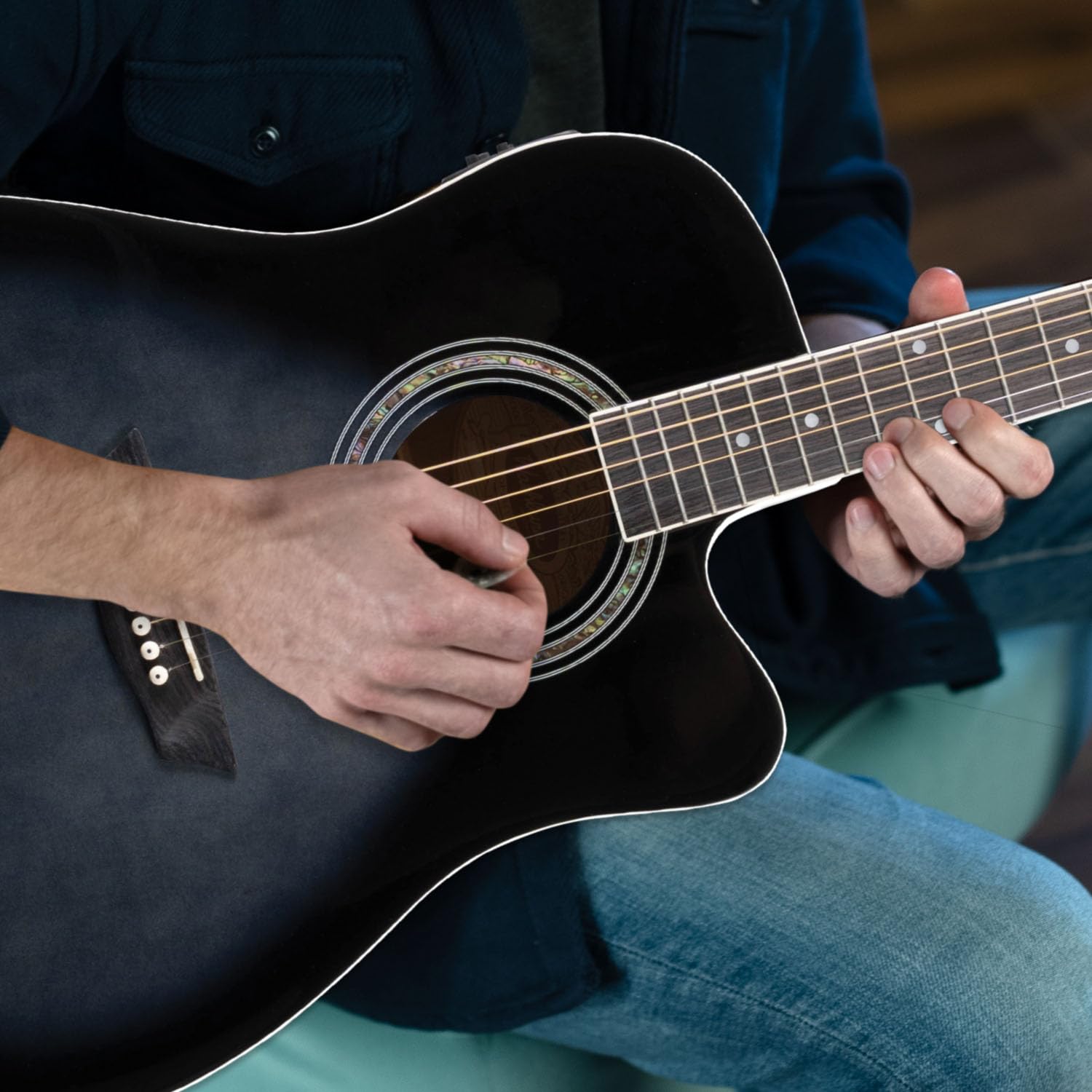 Washburn エレキギター 本体 ケース ストラップ付 Amazon | Washburn WA90CE アコースティックエレキギターキット