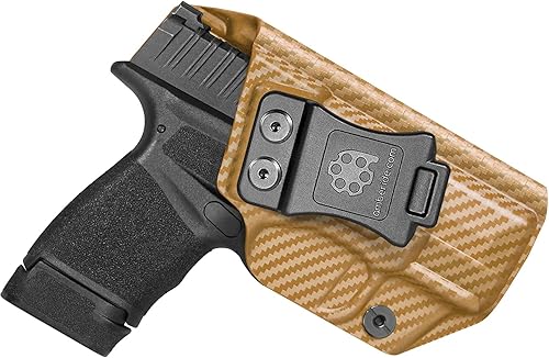 Vista 13 de Amberide Hellcat IWB Holster, Kydex Concealed Carry Holster for Springfield Armory Hellcat/Hellcat Pro, No Optic/No Laser, Posi-Click Retention