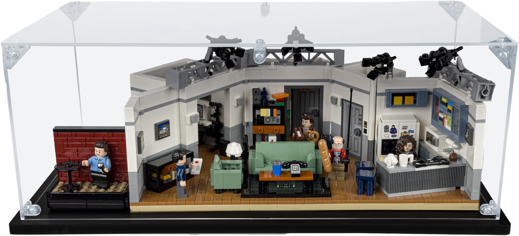 Acrylic Display Case Compatible for LEGO Seinfeld #21328, Dustproof Display Case (Case Only) (Lego Sets are NOT Included)
