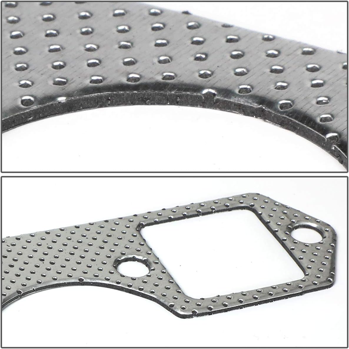 DNA Motoring GKTSET-BBC-82L Aluminum Exhaust Manifold Header Gasket Set Replacement,Metallic