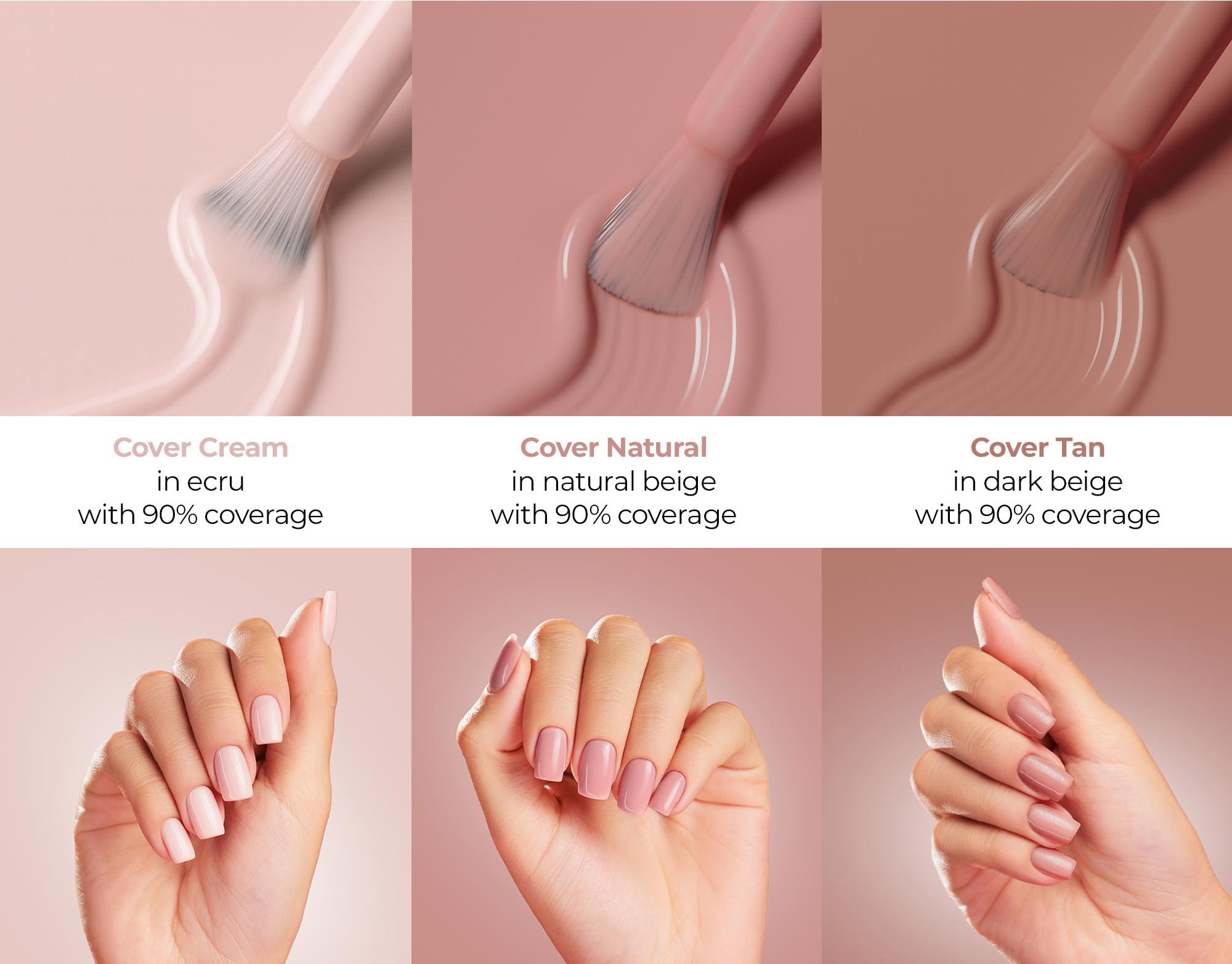 Victoria Vynn Mega Base – Base Gel Hybride UV/LED pour Ongles Forts et Longs (Cover Natural)
