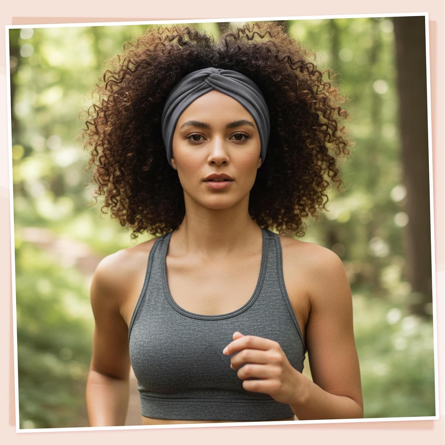 obeoby 6 Inch Cotton Wide Headbands for Work,Daily Life, 6 Pack Non Slip Hair Bands for Workers Large African Hair Wrap for Boho Outfits - Image 4