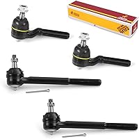 Vista 94 de Metrix Premium Chassis Parts - Kit de 4 piezas de extremos de barra de acoplamiento frontal exterior e interior compatible con Nissan Pathfinder