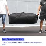 Sport Travel Bag - 55L Large Lugage Bag with Carry Handles on Both Sides - Sport Duffle Bag with 2 zips - Sturdy & Water Resistant - Black