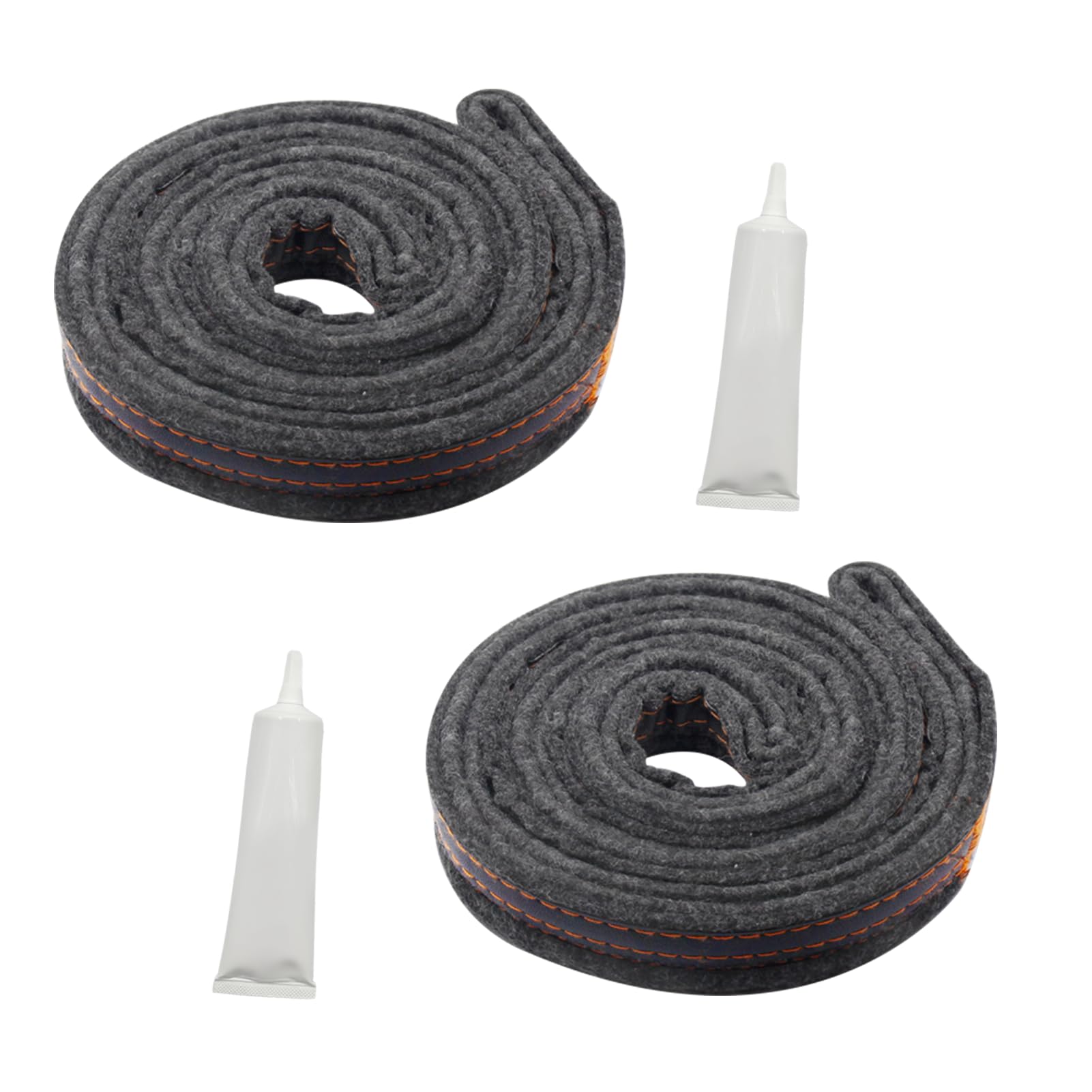 Upgrade 280114 W10116343 W10166807 Dryer Felt Drum Seal Kit*2 Replacement 697694 W10521118 3403265 For Whirlpool Kenmore Maytag KitchenAid Amana Crosley Dryer Parts 10 Year Warranty