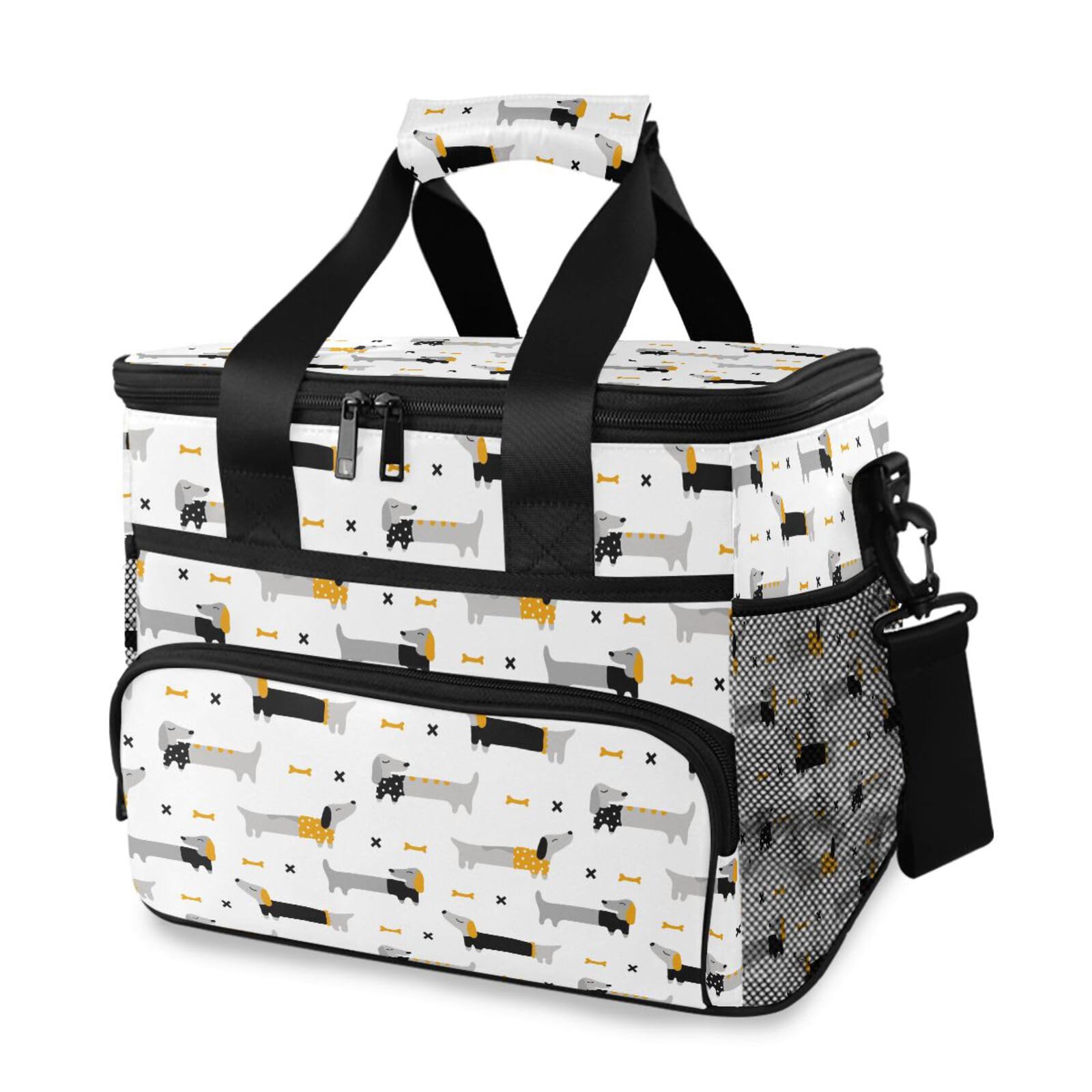 Dackel-Lunchtasche – 15 L, Isoliert, Auslaufsicher, Mit Verstellbarem Schultergurt Für Arbeit & Picknick