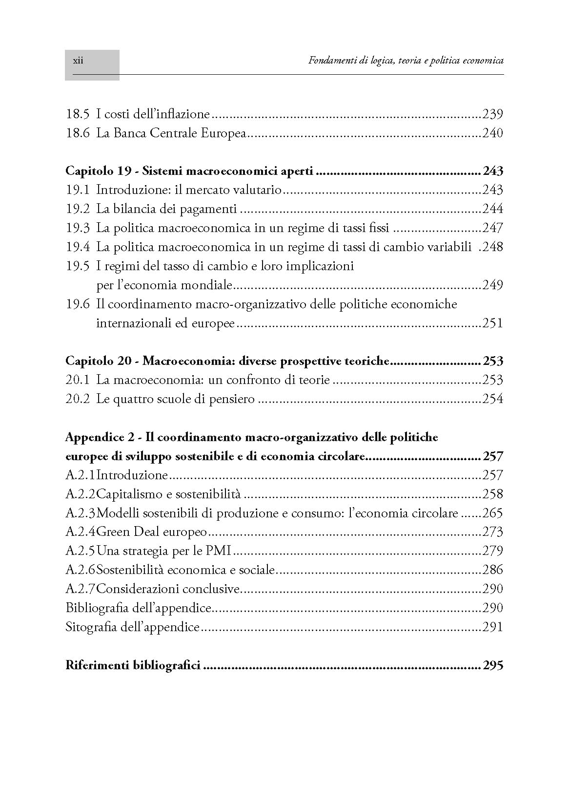 Fondamenti di Logica, Teoria e Politica Economica - Principî, modelli, comportamenti, organizzazione