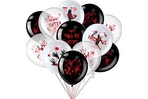 45 Pieces 12 Inch Realistic & Durable Halloween Bloody Balloons