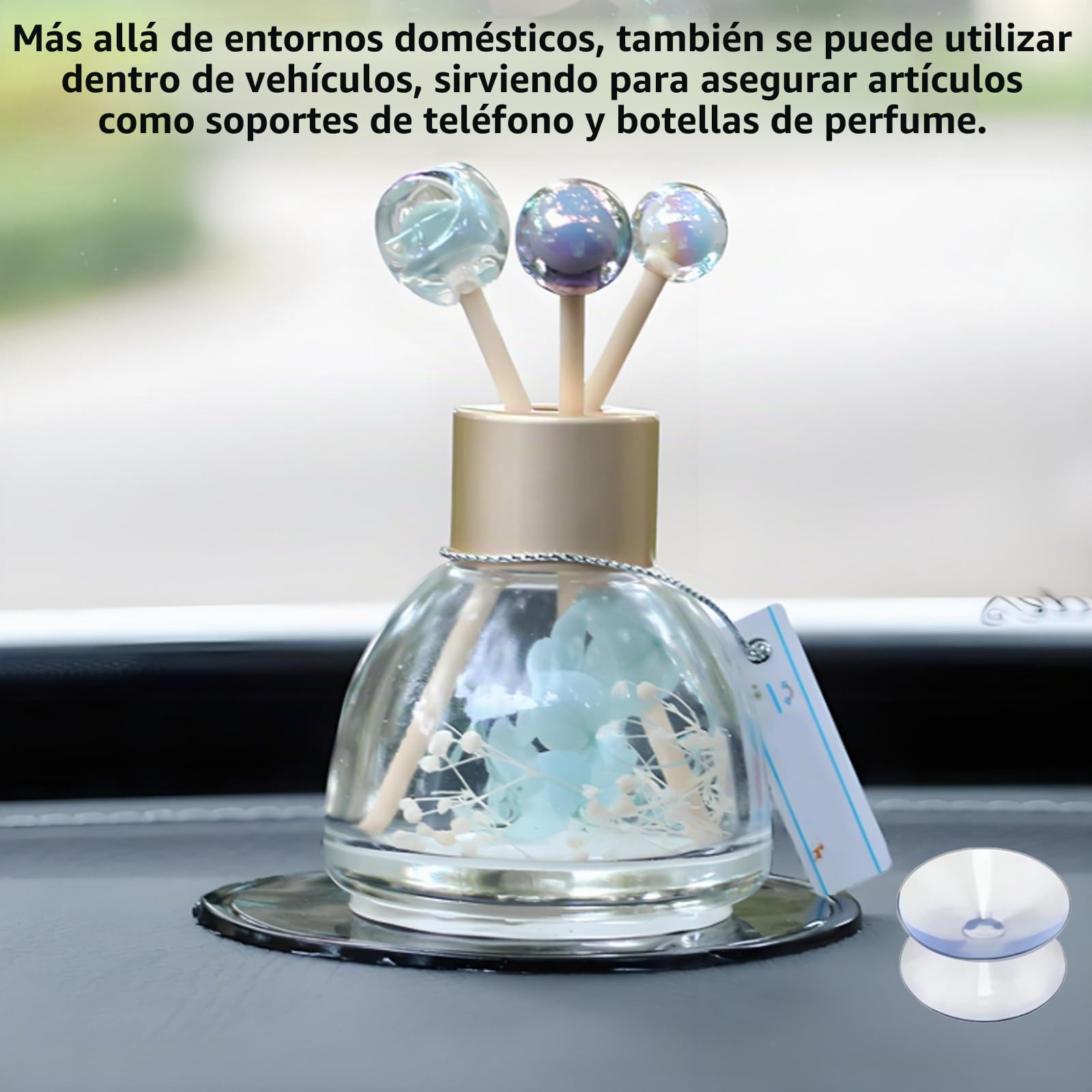 24 Piezas Ventosas de Doble Cara 3/2cm Plástico PVC Transparente Antideslizante para Exterior Cocina Baño