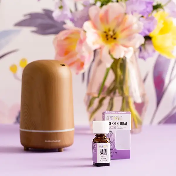 Aura Cacia Fresh Floral Essential Oil Blend, Boxed 0.25 fl. oz. - Light Aroma, No Synthetic Fragrances 3