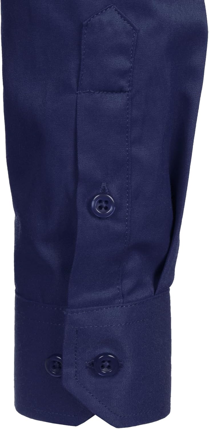 ZEROYAA Men's Long Sleeve Dress Shirt Solid Slim Fit Casual Business Formal Button Up Shirts with Pocket - Image 6